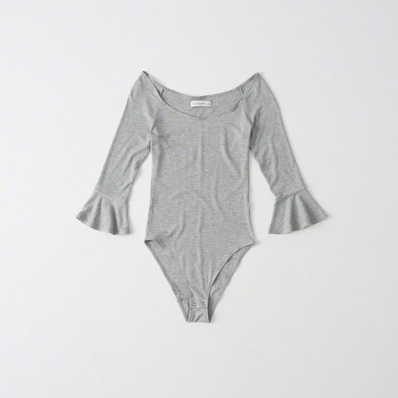 A&F gray bodysuits in M - Picture 1 of 5